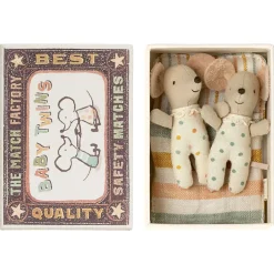 Baby Mice Twins In a Matchbox