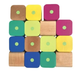 Baby's First Magnetic Wooden Blocks, 15-Piece Set