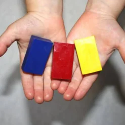 Beeswax Crayons -  8 Sticks + 8 Blocks