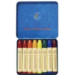 Beeswax Crayons - Waldorf Mix - 8 Sticks