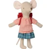Big Sister Tricycle Mouse with a Backpack  - Red