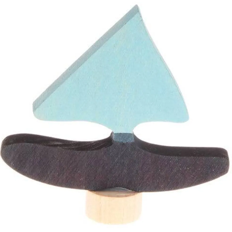 Birthday Ring Decoration - Blue Sailboat