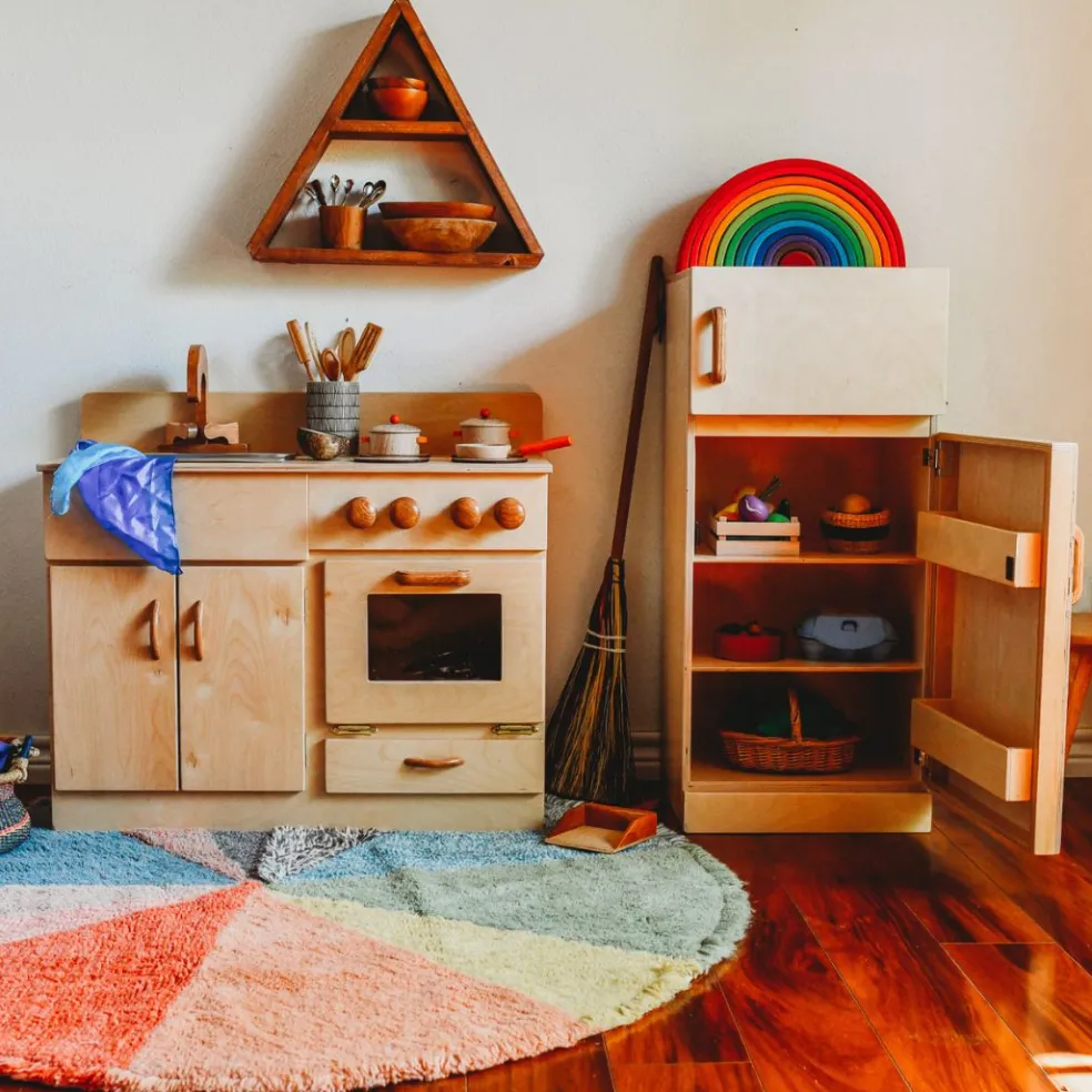 Classic Wooden Play Refrigerator