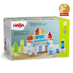 Colored Wooden Building Blocks - 85 Piece Set