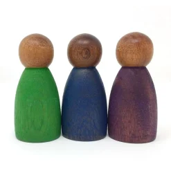 3 Dark Wood Nins - Cold Colors