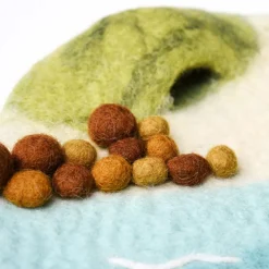 Felted Ocean and Shoreline Play Mat
