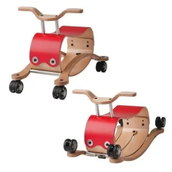 Flip 2-in-1 Wooden Ride-On and Rocking Toy