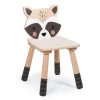 Forest Wooden Raccoon Chair