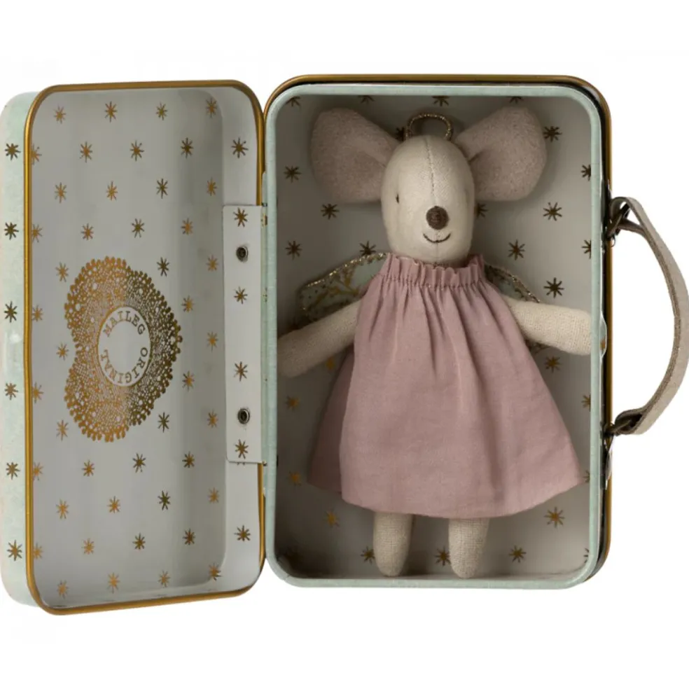Guardian Angel Mouse in a Suitcase