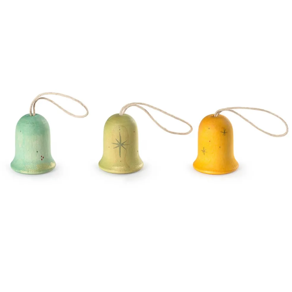 Jingle Joy Bells Wooden Ornament Set