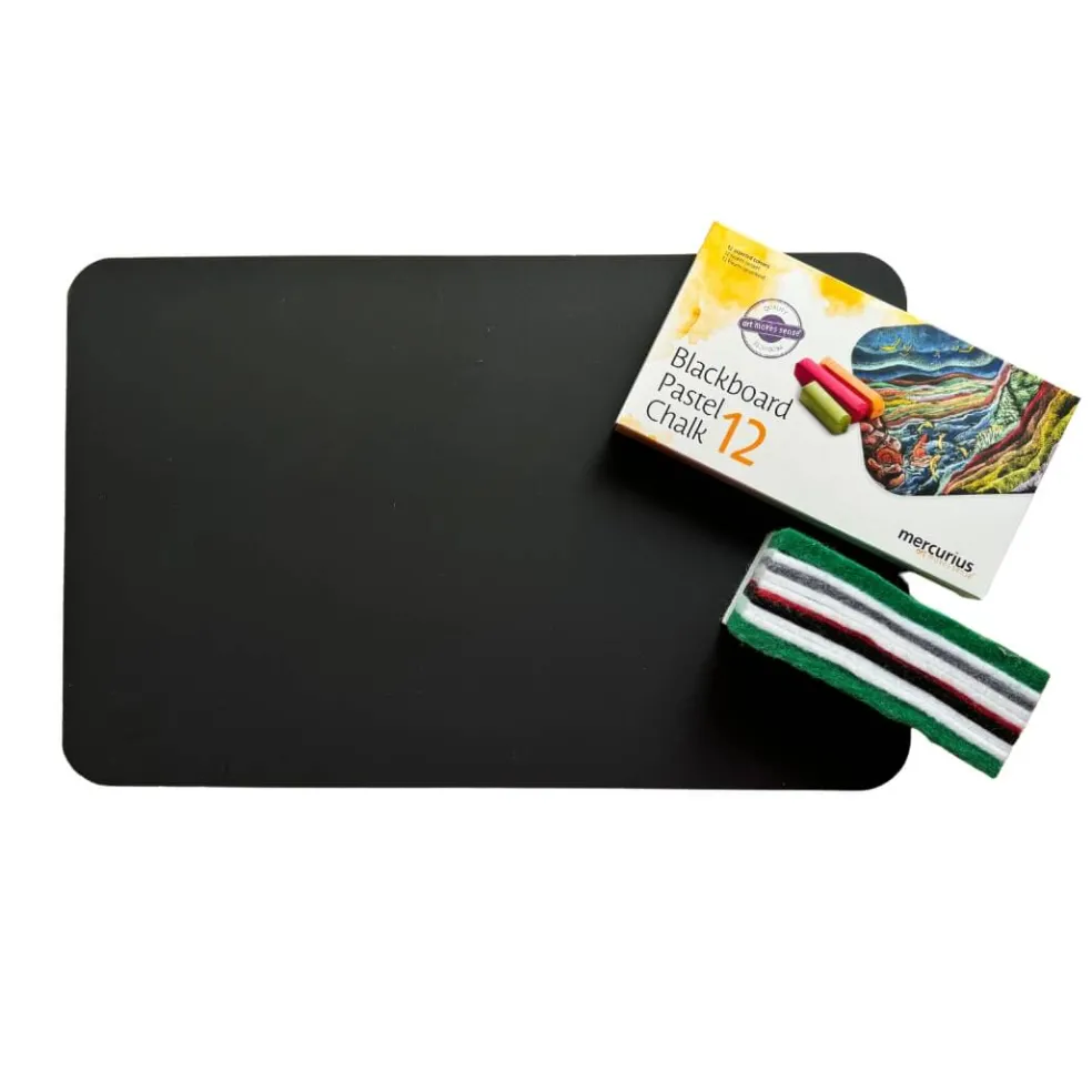Kids Chalkboard & Eraser Set with Chalk