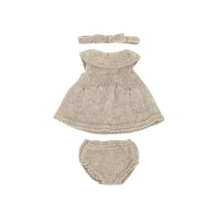 Knit Doll Outfit - 12" Dress & Headband