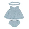 Knit Doll Outfit - 14" Dress & Headband