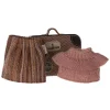 Knitted Blouse and Skirt in a Suitcase - Grandma Mouse