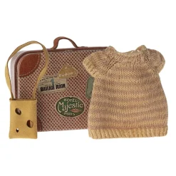 Knitted Dress and Purse in a Suitcase - Big Sister Mouse