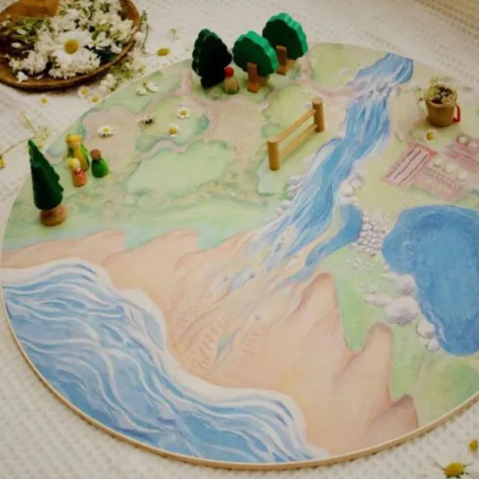 Land and Sea Wooden Playscape Board