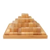 Large Natural Wooden Stepped Pyramid