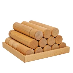 Large Wooden Building Rollers - Assorted Colors