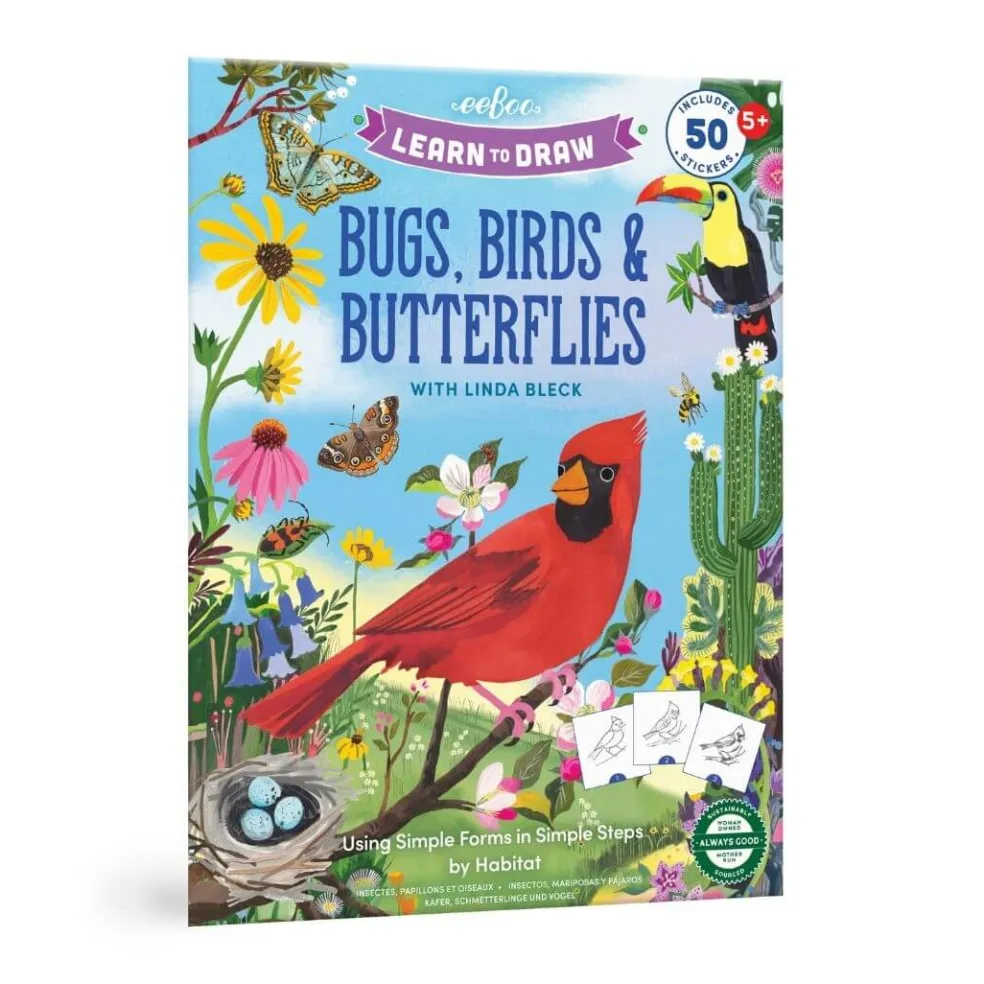 Learn to Draw Bugs, Birds, & Butterflies