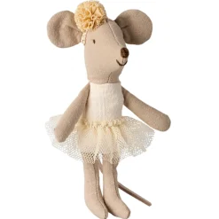 Little Sister Ballerina Mouse - Off-White
