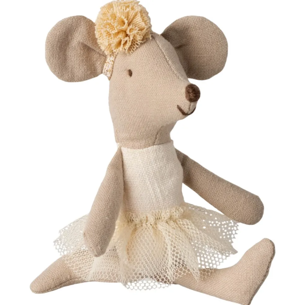 Little Sister Ballerina Mouse - Off-White