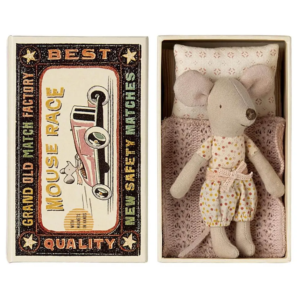 Little Sister Mouse in a Matchbox