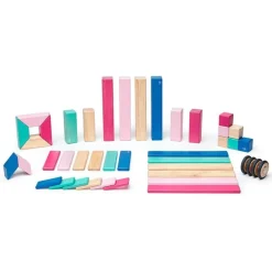 Magnetic Wooden Blocks - 42 Piece Set Blossom