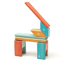 Magnetic Wooden Blocks - 14 Piece Set Sunset