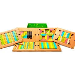 Magnetic Wooden Blocks Classroom Kit - 130 Piece Kit
