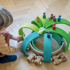 Meadow Green Wooden Rainbow Tunnel