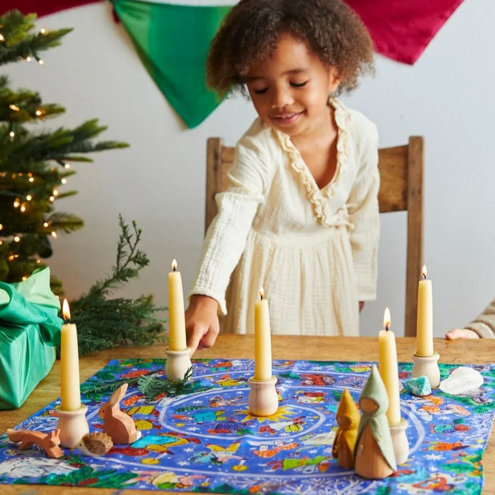 Mini Advent Playsilk Illustrated By Phoebe Wahl