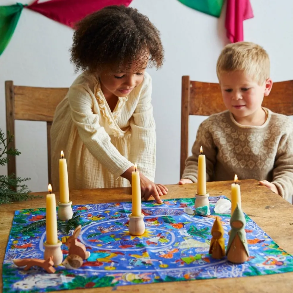 Mini Advent Playsilk Illustrated By Phoebe Wahl