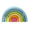 Mini Wooden Rainbow Stacker - Pastel