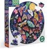Moths 500 Piece Round Puzzle