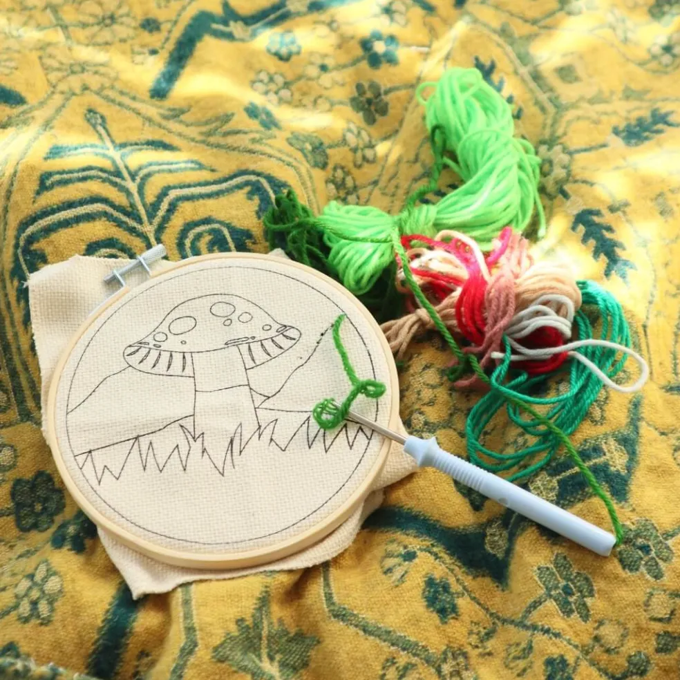 Mushroom Punch Needle Kit