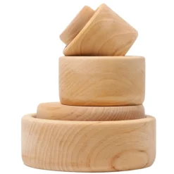 Natural Wood Nesting Bowl Set