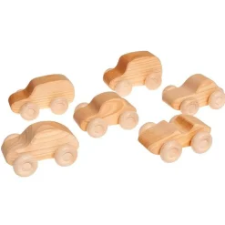 Natural Wooden Toy Cars