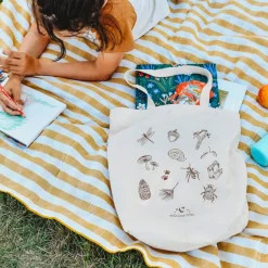 Nature Treasure Hunt Canvas Book Tote