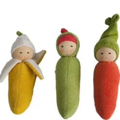Organic Rattle Doll - Banana