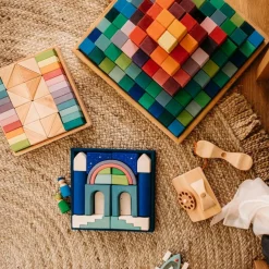 Pastel Duo Wooden Block Set