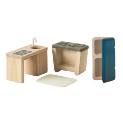 PlanSpace Modular Wooden Dollhouse - Kitchen And Dining Room