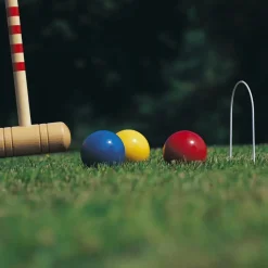 4 Player Croquet Set with Trolley
