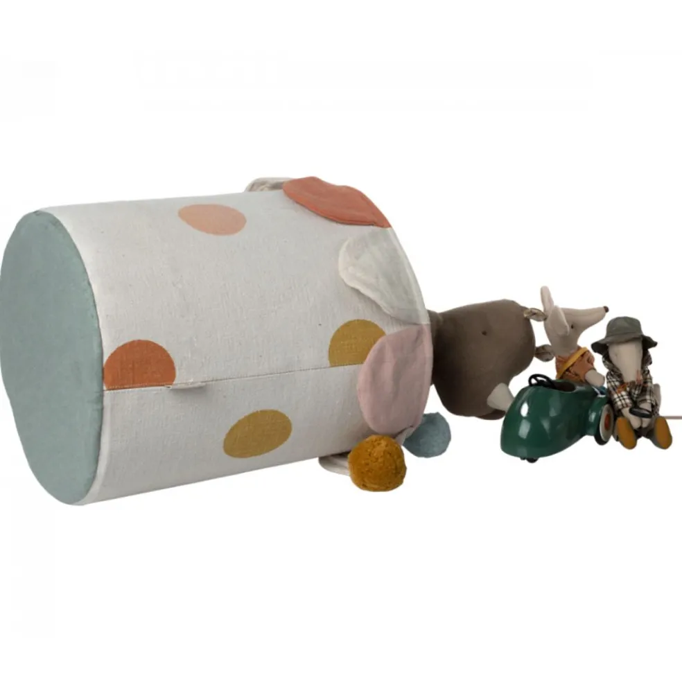 Polka Dot Basket - Chinos Green