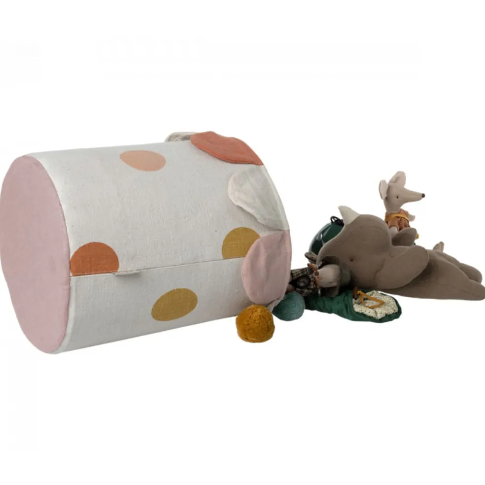 Polka Dot Basket - Rose