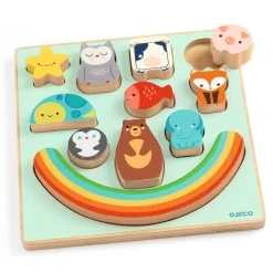 Puzz & Boom Animal Rainbow Wooden Puzzle