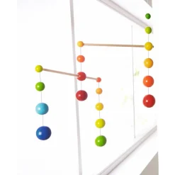 Rainbow Balls - Wooden Mobile