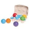 Rainbow Colored Wooden Balls