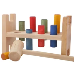 Rainbow Pound-A-Peg - Wooden Hammer Bench