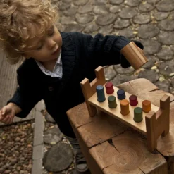 Rainbow Pound-A-Peg - Wooden Hammer Bench