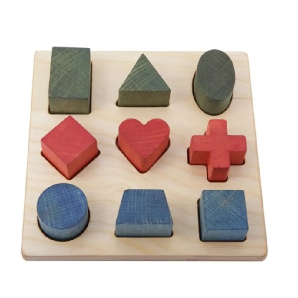 Rainbow Shapes Wooden Puzzle